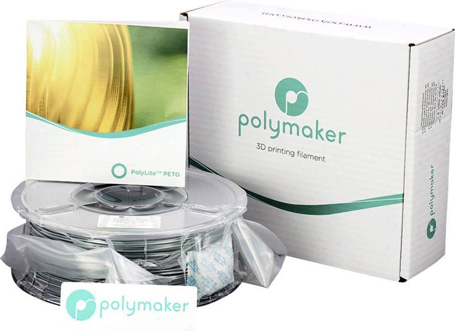 Polymaker 70647 Filament PETG 1.75 mm 1 kg Grau PolyLite 1 St.
