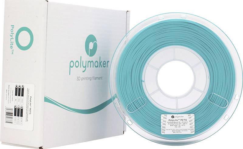 Polymaker 70125 Filament PETG 1.75 mm 1 kg Blau-Grün PolyLite 1 St.