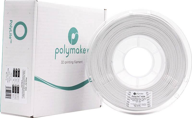Polymaker 70197 PolyLite Filament ASA UV-beständig, witterungsbeständig 1.75mm 1000g Weiß PolyLite™ 1St.