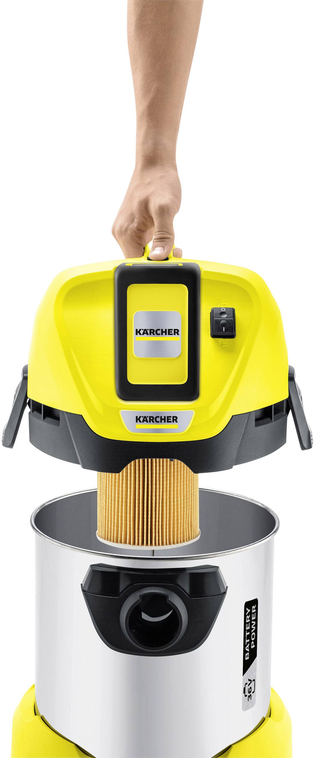 Kärcher Home & Garden WD 3 Battery Premium 1.629-950.0 Nass-/Trockensauger 300W 17l ohne Akku