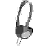 Panasonic RP-HT090E-H TV On Ear Kopfhörer kabelgebunden Grau Lautstärkeregelung