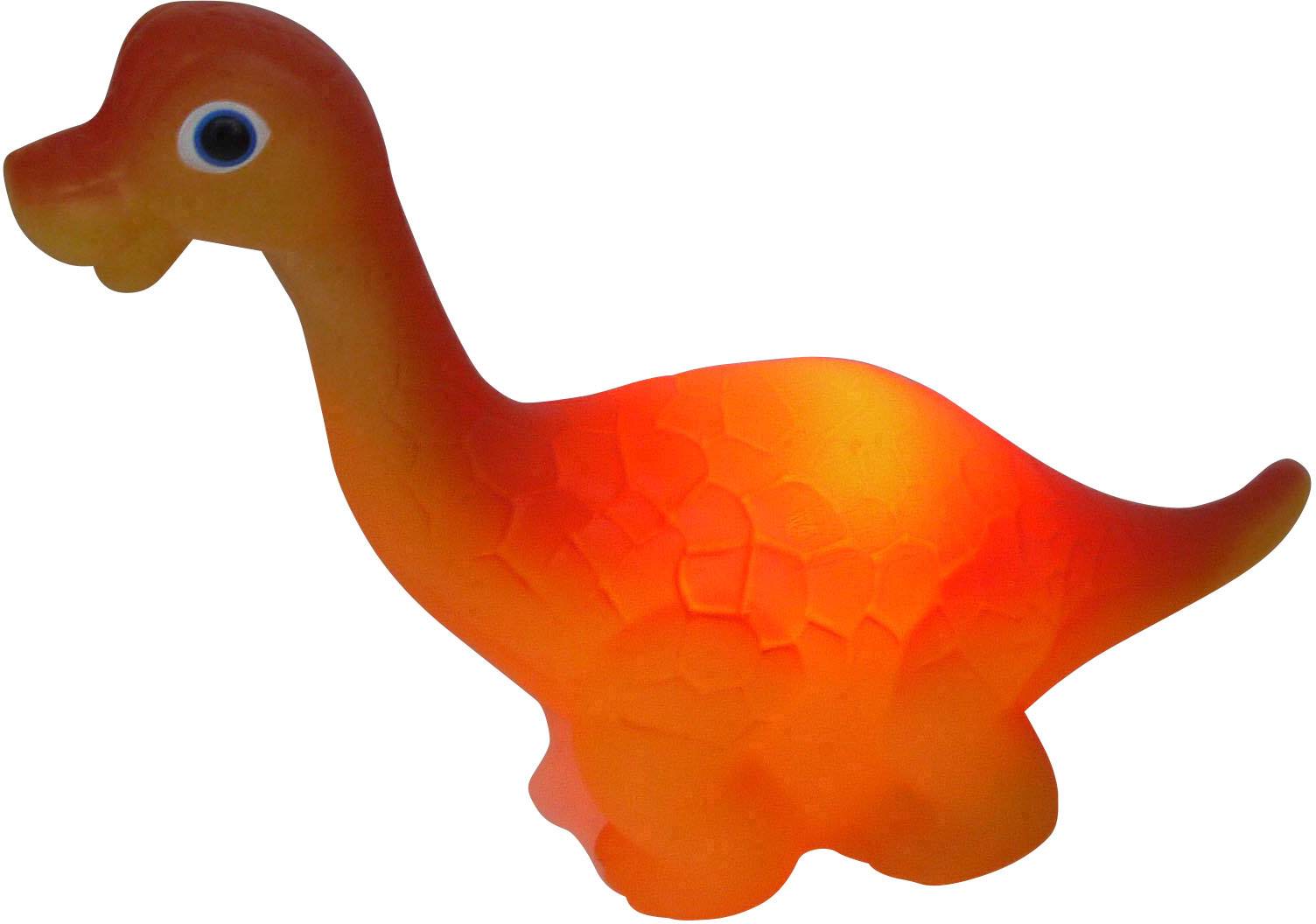Niermann Brachiosaurus 80017 LED-Nachtlicht Dinosaurier LED Warmweiß Gelb, Orange
