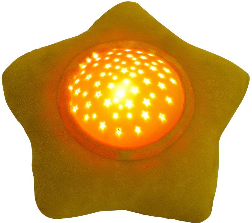 Niermann 80038 LED-Nachtlicht mit Projektor Stern Plüschstern LED Gelb