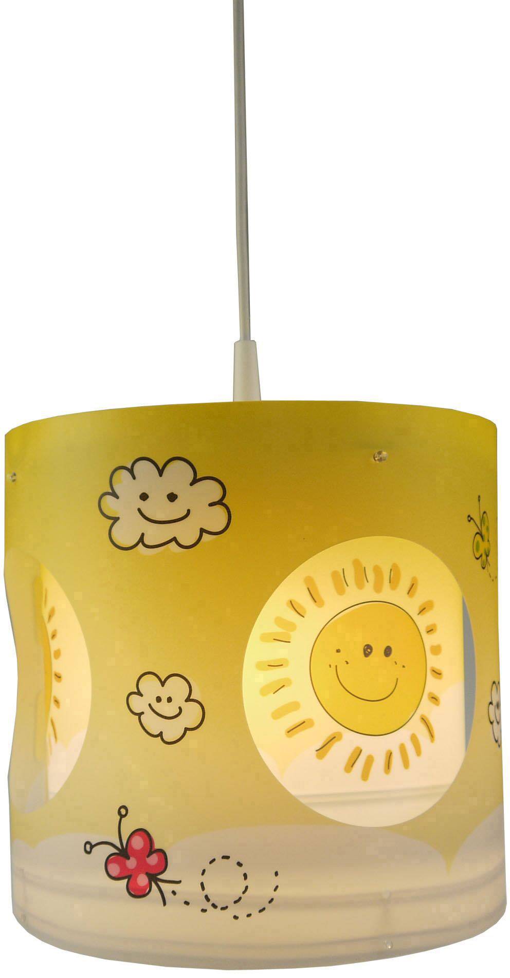 Niermann Sunny Sonne Pendelleuchte Energiesparlampe, LED E27 60 W Bunt