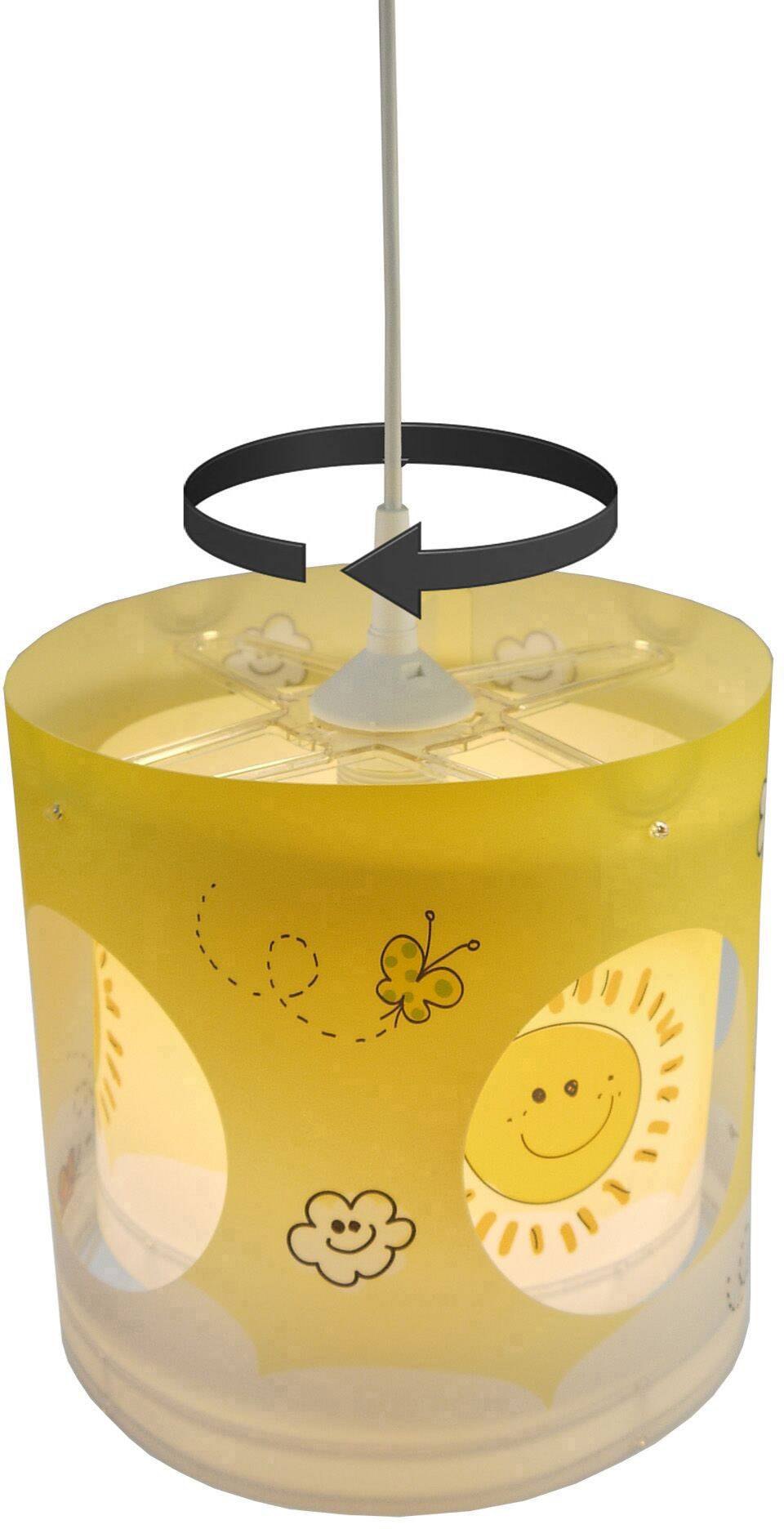 Niermann Sunny Sonne Pendelleuchte Energiesparlampe, LED E27 60 W Bunt