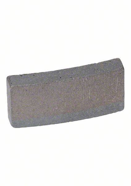 Ein einzelner, grauer, rechteckiger Metallmagnet mit leicht gebogener Form.
