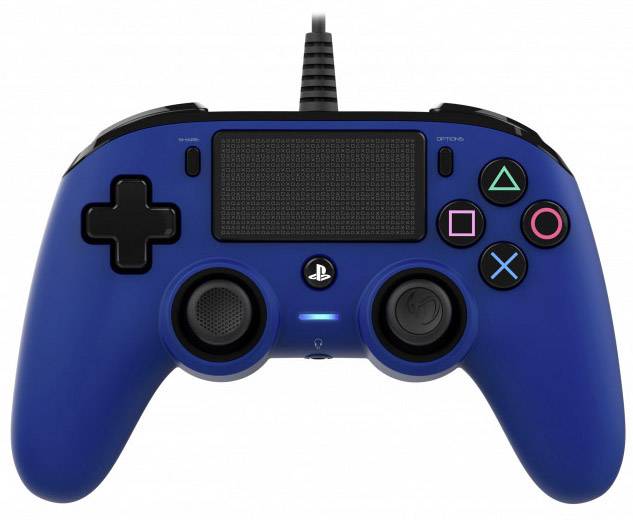 Nacon Compact Color Edition Gamepad PlayStation 4 Blau, Schwarz