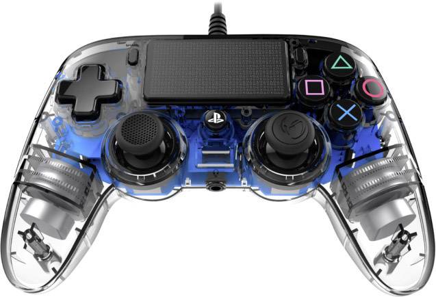 Nacon Compact Light Edition Gamepad PlayStation 4 Blau, Transparent