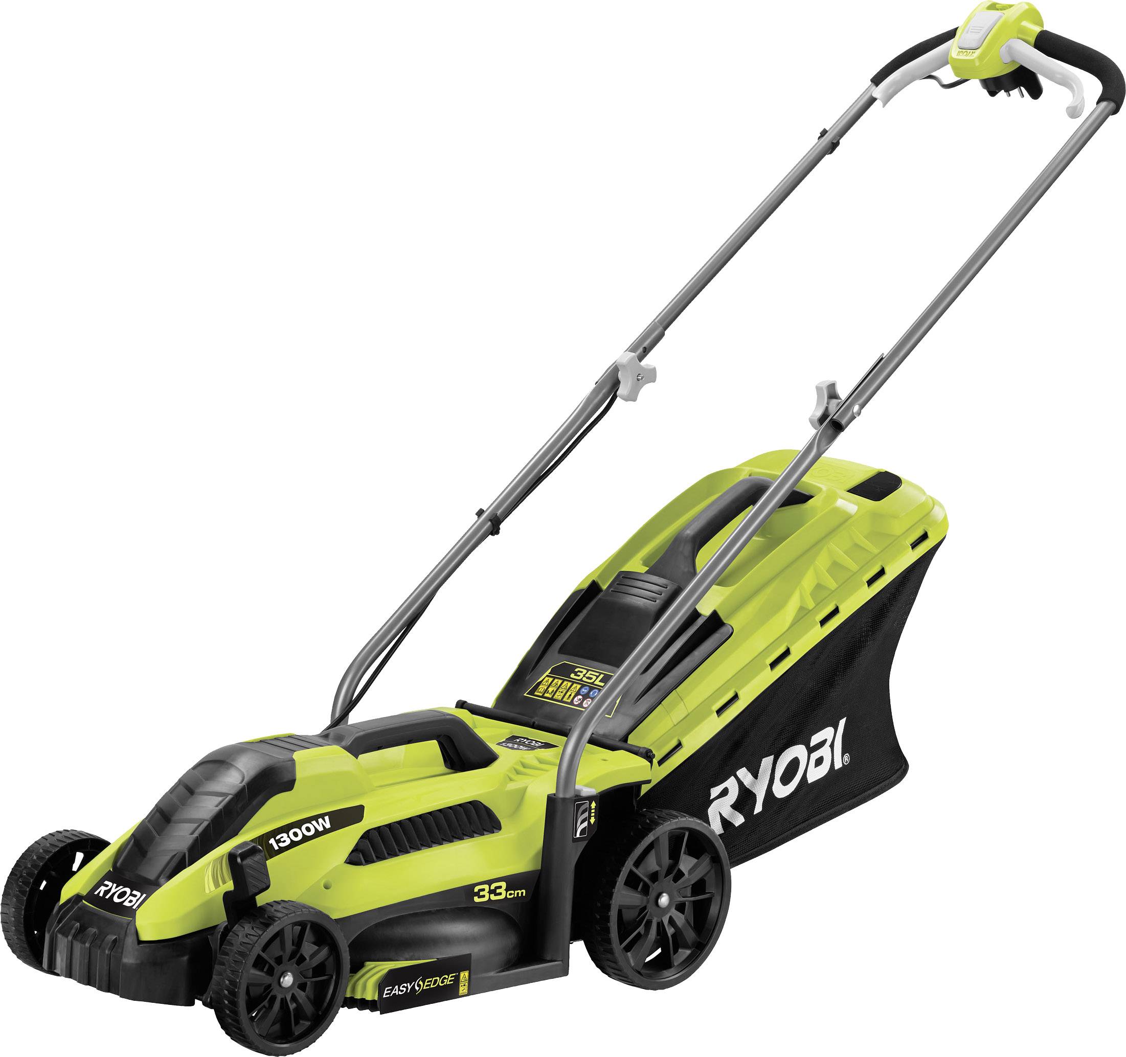 Ryobi RLM13E33S Elektro Rasenmäher 1300 W Schnittbreite (max.) 33 cm Geeignet für 250 m²