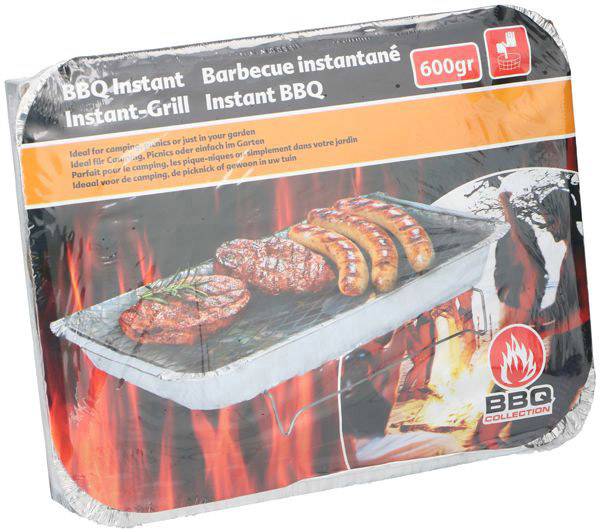 02809 Einweg, Holzkohle Grill Aluminium
