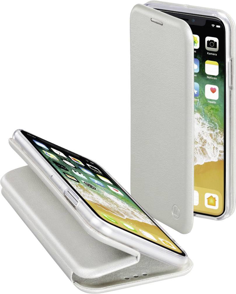 Hama Curve Flip Case Apple iPhone X Silber 00181601