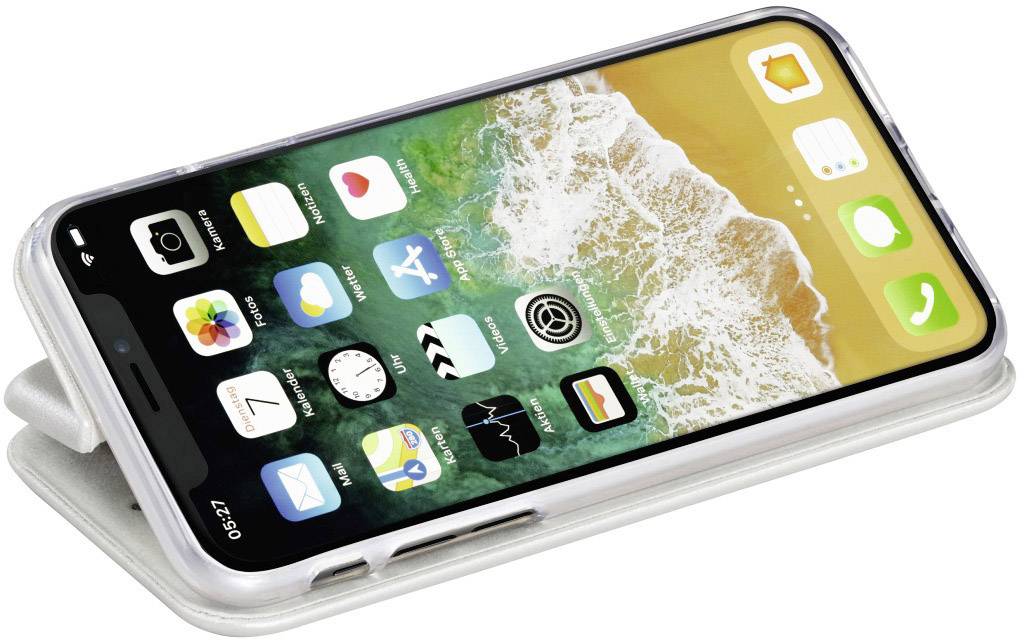 Hama Curve Flip Case Apple iPhone X Silber 00181601