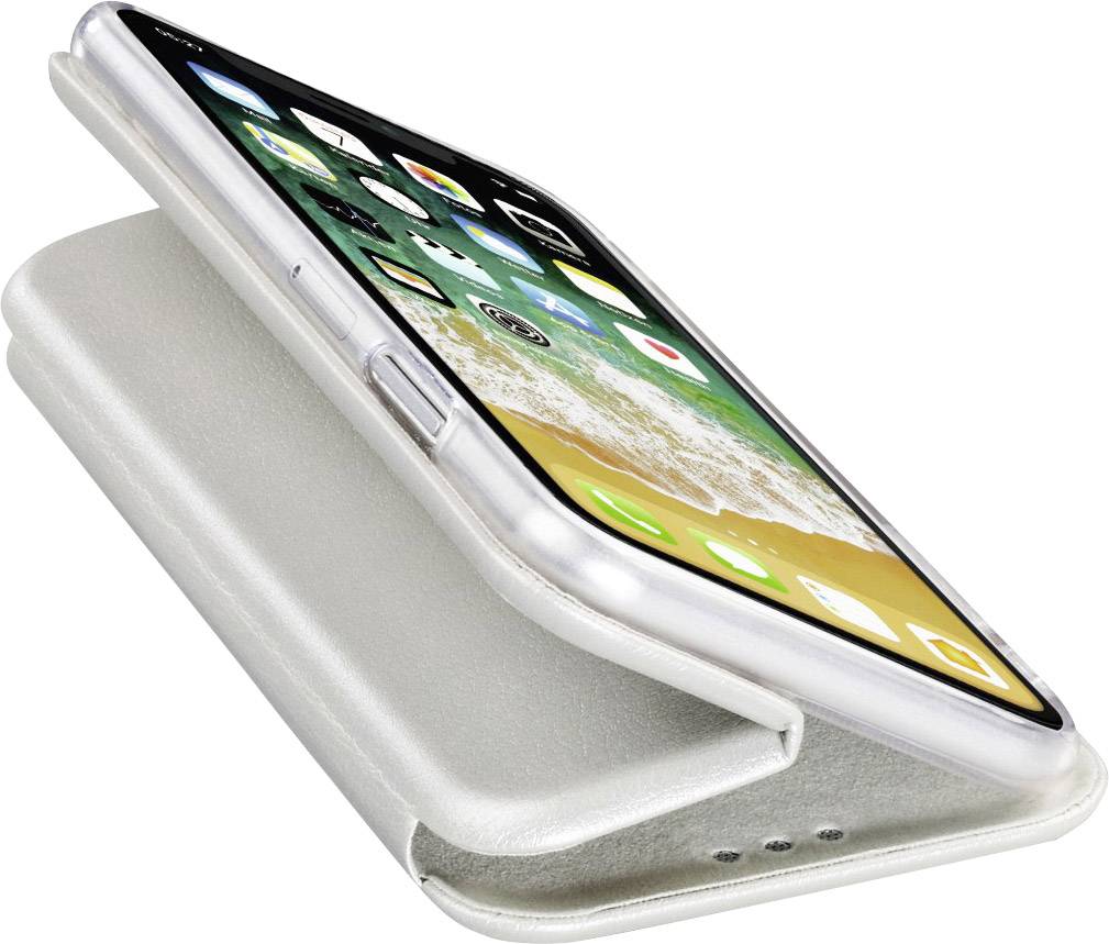 Hama Curve Flip Case Apple iPhone X Silber 00181601