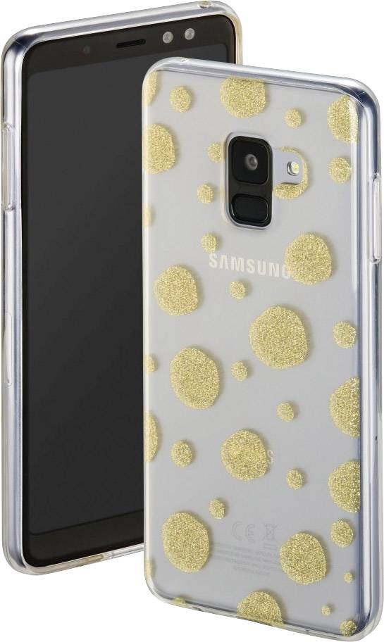 Hama Golden Circles Backcover Samsung Galaxy A8 (2018) Transparent, Gold 00172127