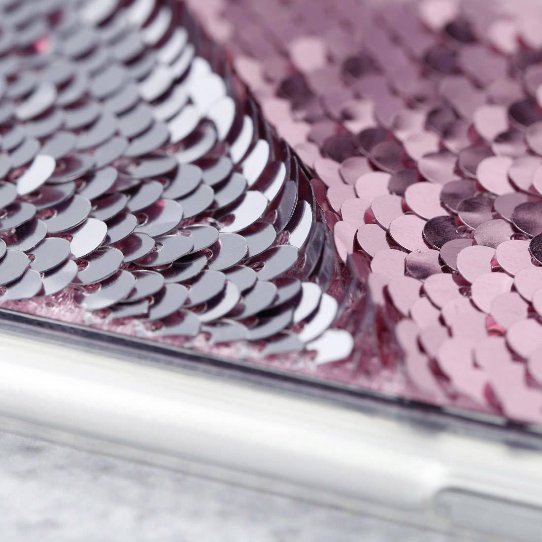 Hama CO PAILLETTES SAM GAL S8, PI/SI Cover Samsung Galaxy S8 Pink, Silber