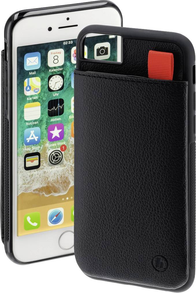 Hama CO RED SE.1 Cover Apple iPhone 6, iPhone 6S, iPhone 7, iPhone 8, iPhone SE (2. Generation), iPhone SE (3. Generation) Schwarz 00186153