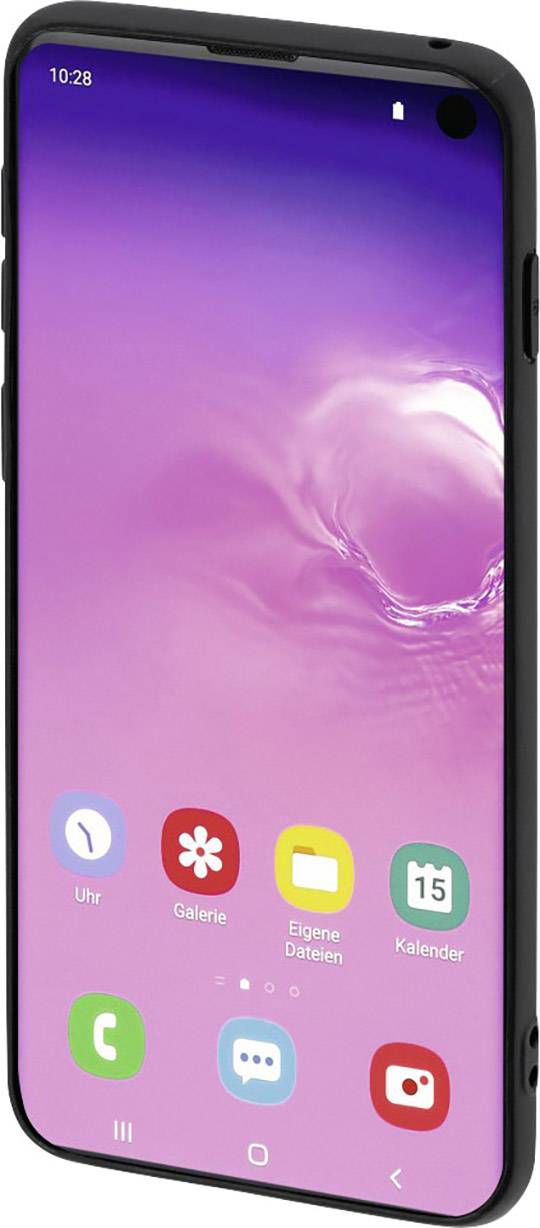 Hama CO RED SE NO.4 SAM S10,SW-RT VP18-1 Backcover Samsung Galaxy S10 Rot, Schwarz Induktives Laden 00186176