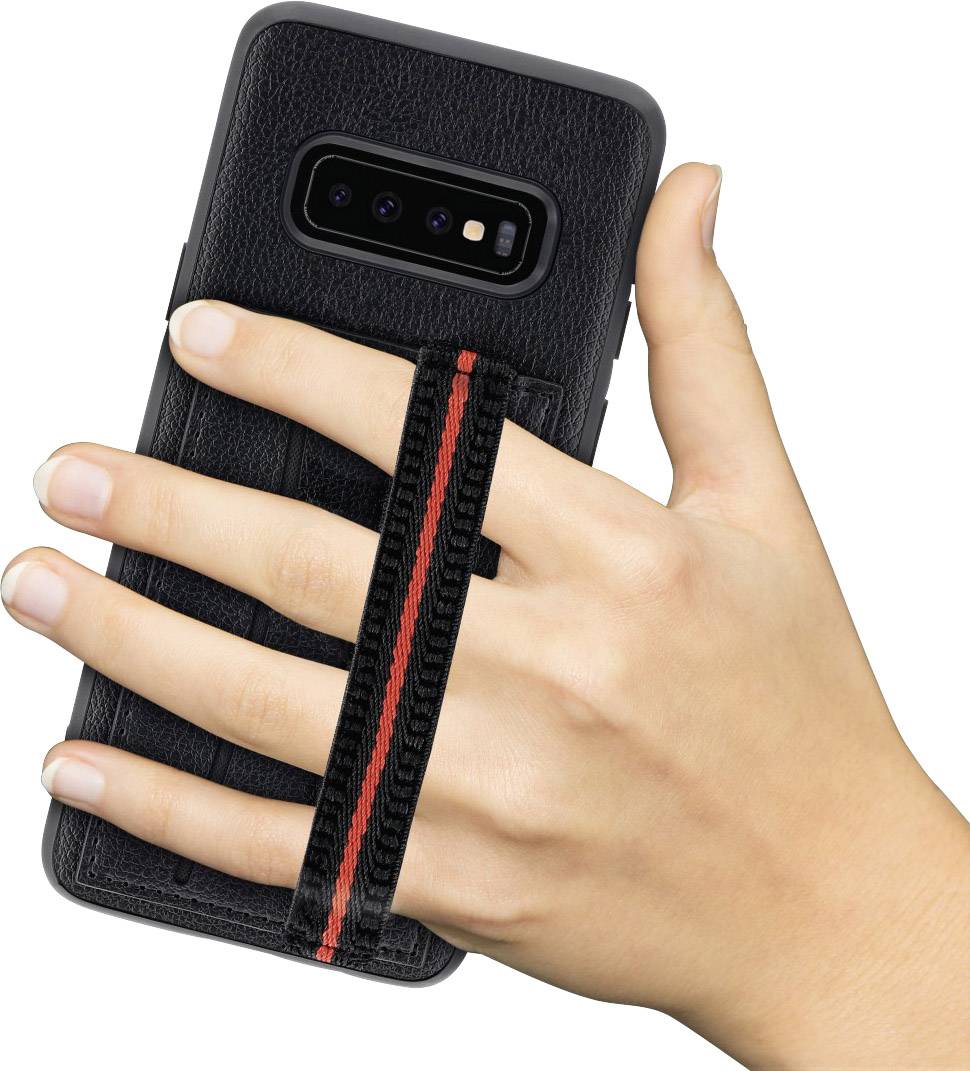 Hama Red Sensation No. 4 Backcover Samsung Galaxy S10+ Rot, Schwarz Induktives Laden 00186177