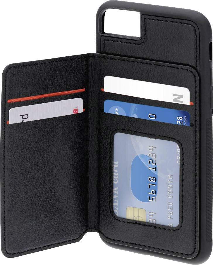 Hama CO RED Flip Case Apple iPhone 6, iPhone 6S, iPhone 7, iPhone 8, iPhone SE (2. Generation), iPhone SE (3. Generation) Rot, Schwarz 00186607