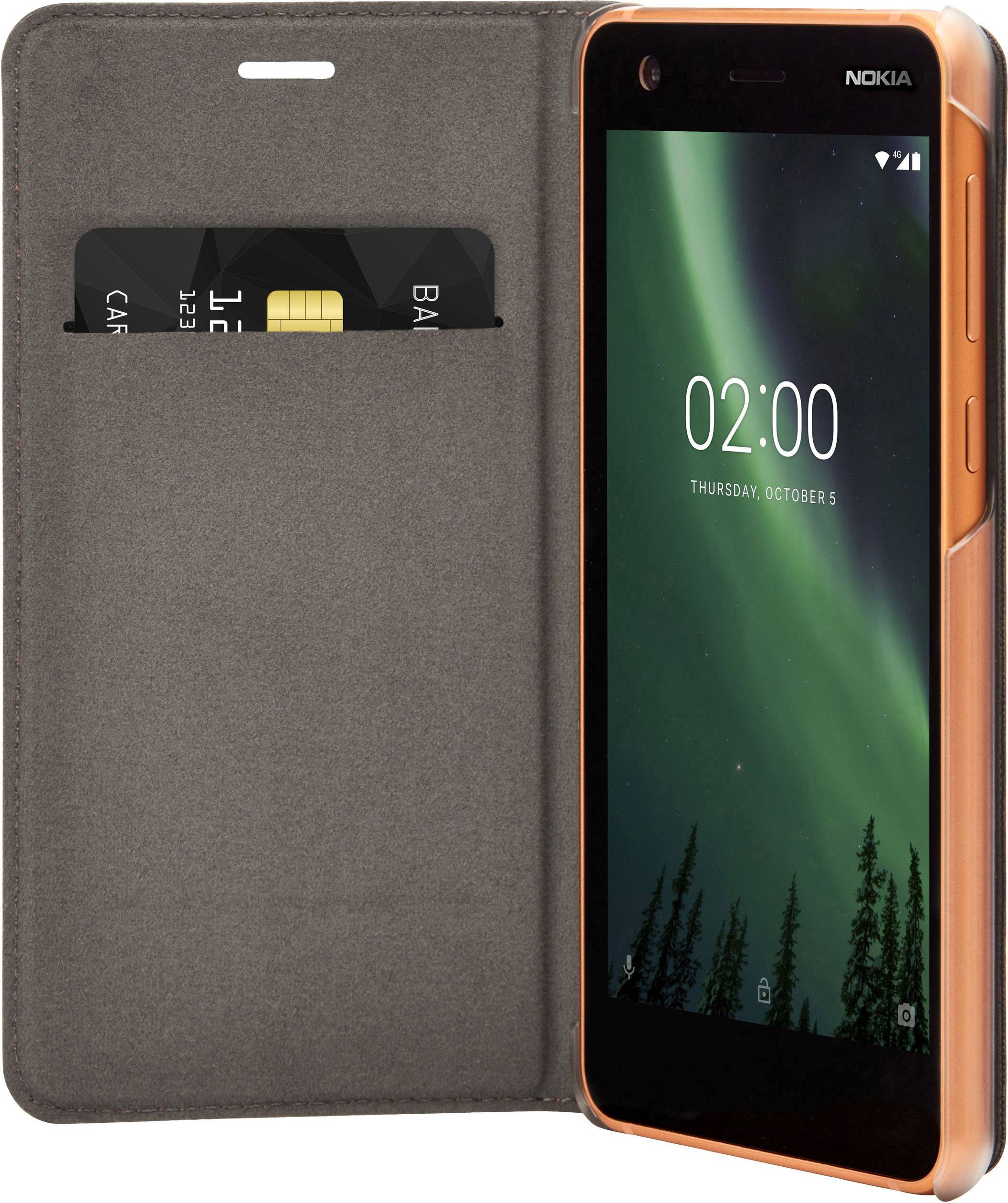 Nokia Slim Flip Case CP-304 Flip Cover Nokia 2 Kupfer, Braun 1A21QGN00VA