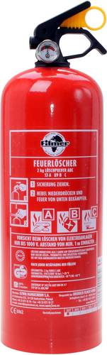17.989 Pulverfeuerlöscher mit Manometer Brandklasse: A, B, C 1St.