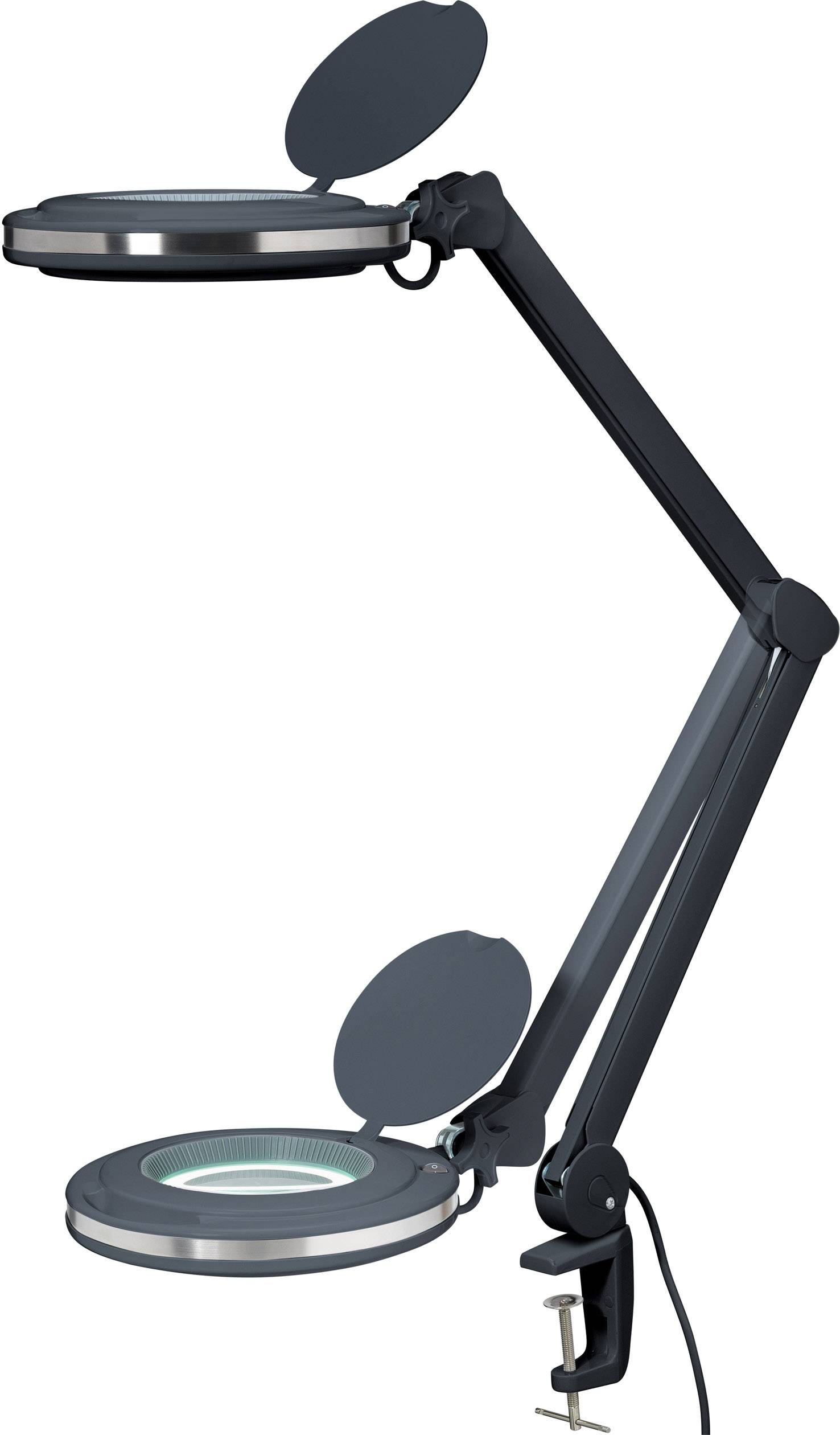 TOOLCRAFT 2178611 LED-Lupenleuchte Schwarz 5" 127mm mit Klemmhalterung 8D 1.75x