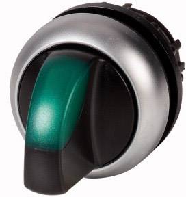 Eaton 284395 M22-WLKV-G Wahltaste Frontring Kunststoff Knebel Schwarz 1St.