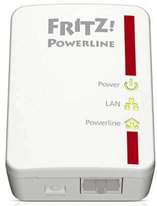 AVM FRITZ!Powerline 510E - Powerline Adapterkit - HomePlug AV (HPAV) - an Wandsteckdose anschließbar (Packung mit 2)