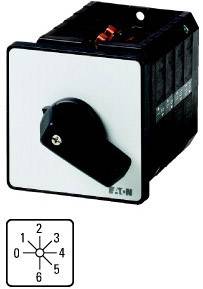 Drehschalter mit Hebel in mittlerer Position. Darunter ein Diagramm mit sechs Positionen, numeriert von 0 bis 5 im Uhrzeigersinn.