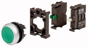 Eaton 110930 M22-DL-G-K10LED-BVP Leuchtdrucktaster Frontring Kunststoff 1St.