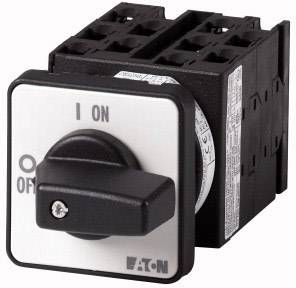 Drehschalter mit zwei Positionen 'O OFF' und 'I ON'. Schalter ist auf 'O OFF'-Position. Schwarzes Gehäuse, weiße Frontplatte.