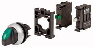 Eaton 110924 M22-WRLK-G-K10LED-BVP Wahlschalter Frontring Kunststoff Knebel Grün 1St.