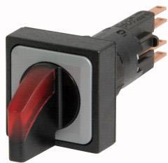 Ein schwarzer Kippschalter mit rotem Hebel, geeignet zur Steuerung elektrischer Geräte. Der Schalter hat mehrere Anschlusskontakte.