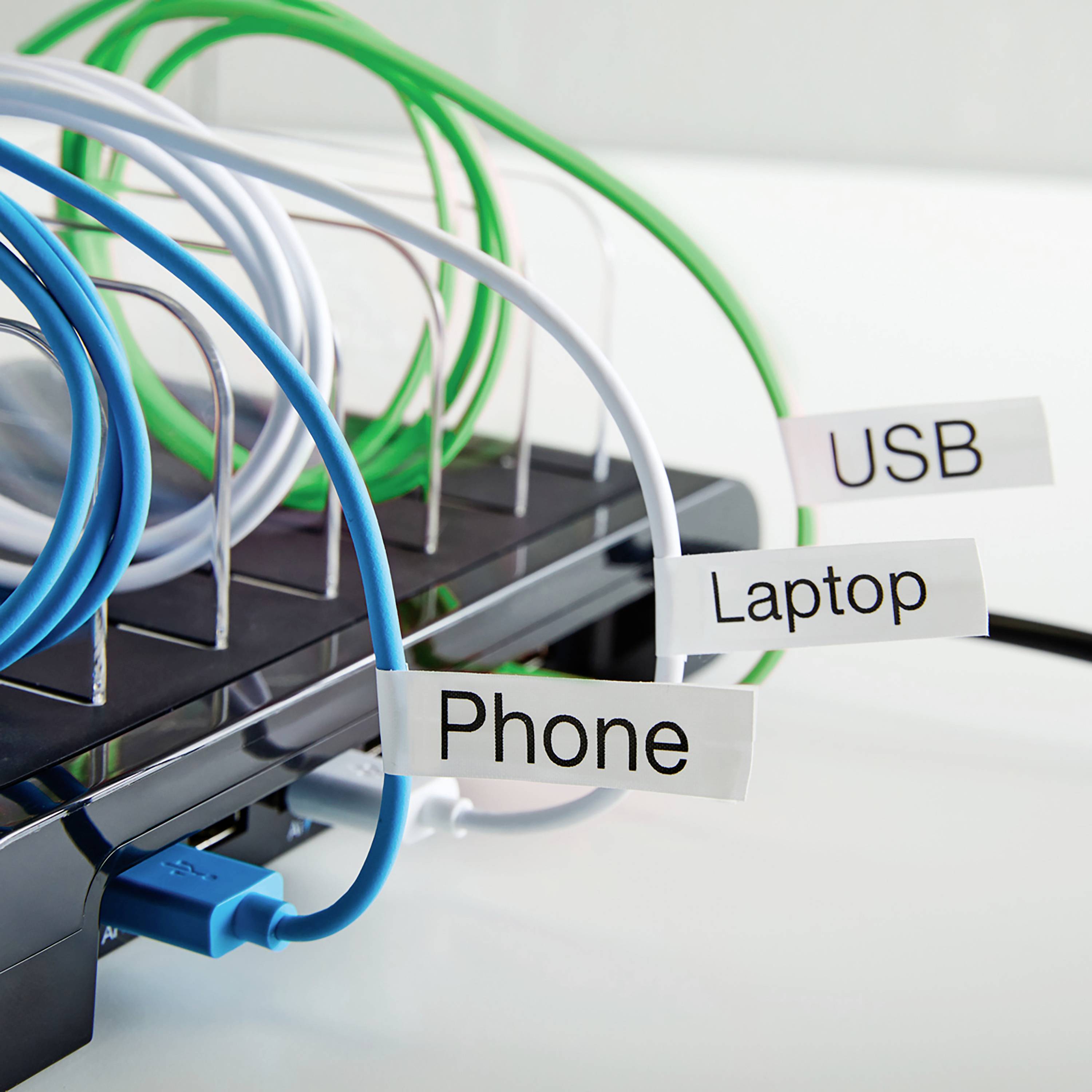 DYMO Schriftband 10er Set Kombi-Pack D1 2093096 Bandfarbe: Weiß Schriftfarbe:Schwarz 9mm 7m