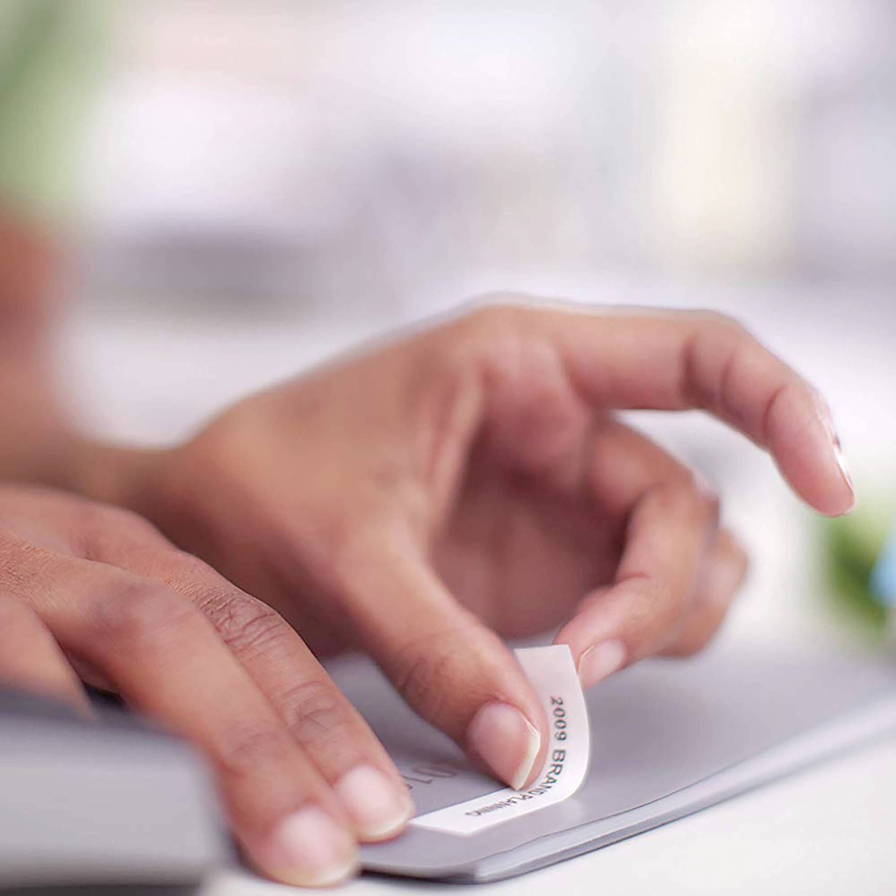 DYMO Schriftband 10er Set Kombi-Pack D1 2093096 Bandfarbe: Weiß Schriftfarbe:Schwarz 9mm 7m