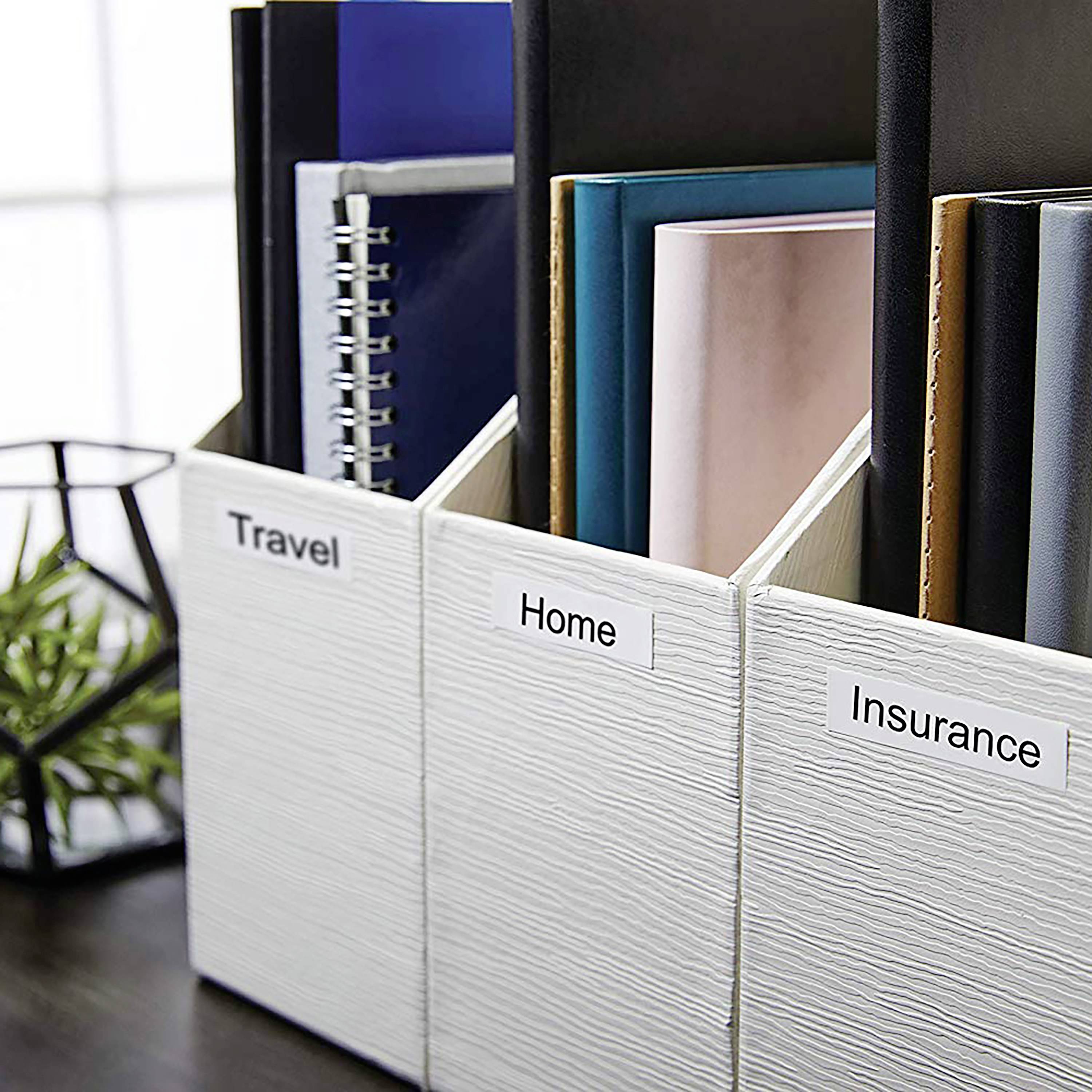 DYMO Schriftband 10er Set Kombi-Pack D1 2093097 Bandfarbe: Weiß Schriftfarbe:Schwarz 12mm 7m