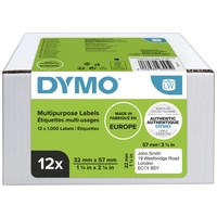 DYMO Etiketten Rolle Kombi-Pack 2093095 2093095 57 x 32mm Papier Weiß 12000 St. Permanent haftend Universal-Etiketten DYMO Etiketten Rolle Kombi-Pack 2093095 2093095 57 x 32mm Papier Weiß 12000 St. Permanent haftend Universal-Etiketten