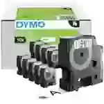 DYMO Schriftband 10er Set Kombi-Pack D1 2093098 Bandfarbe: Weiß Schriftfarbe:Schwarz 19mm 7m DYMO Schriftband 10er Set Kombi-Pack D1 2093098 Bandfarbe: Weiß Schriftfarbe:Schwarz 19mm 7m