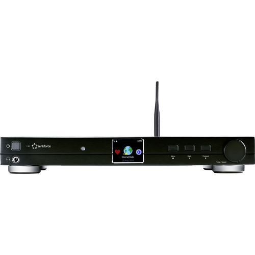 Renkforce RF-DAB-IR1700 Radio-Adapter DAB+ UKW Internet WLAN LAN Bluetooth® DLNA Internetradio DLNA-fähig Schwarz