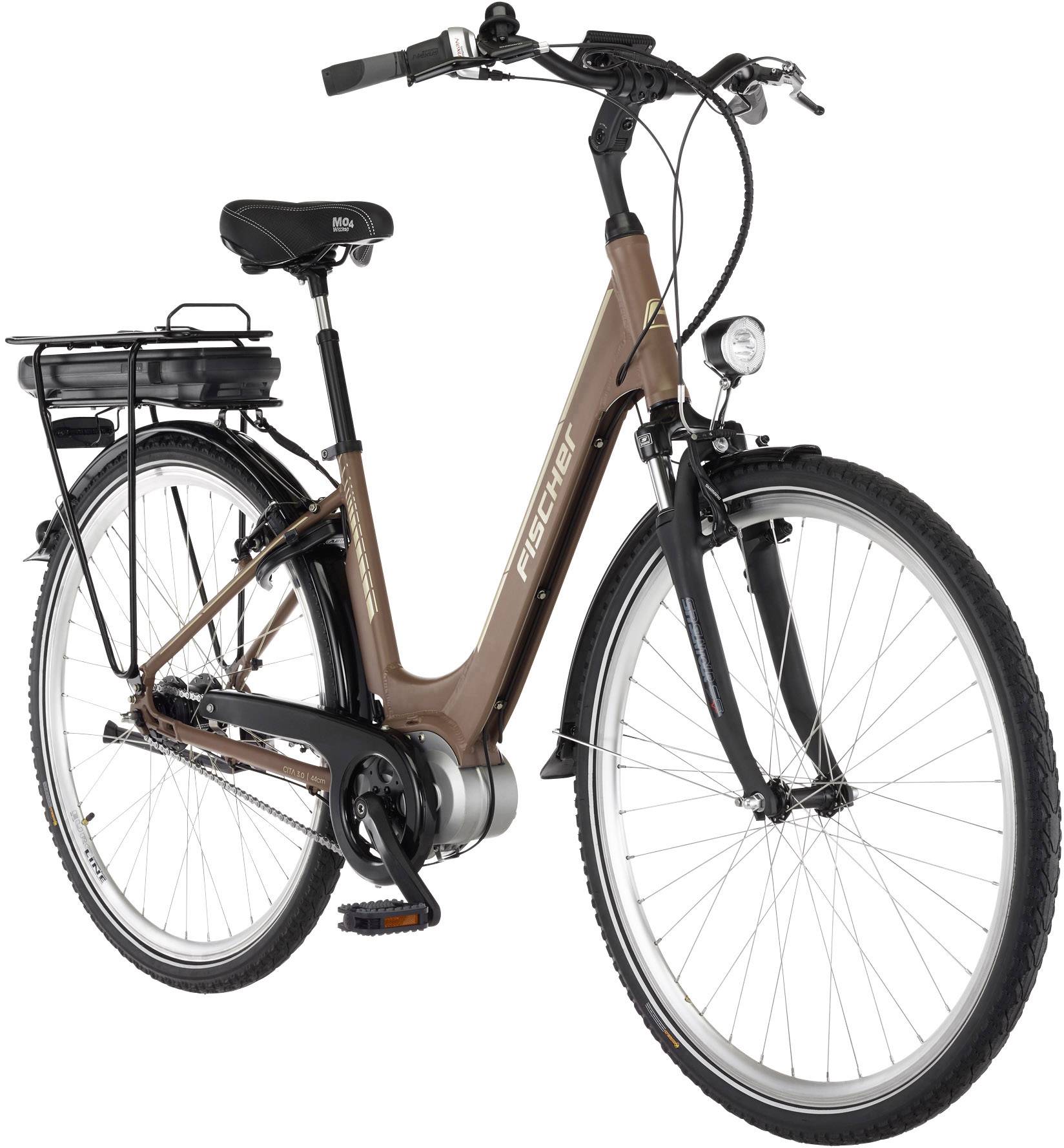 Fischer Fahrrad CITA 4.0i, 28", RH 4 E-Bike mit Trittantrieb Quarzgrau Li-Ion 48V 8.7Ah