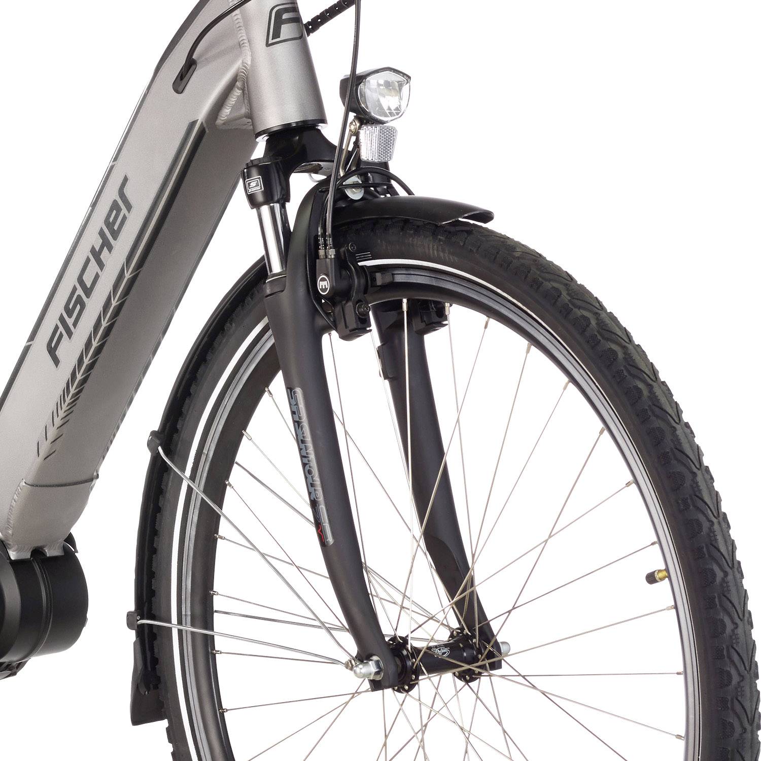 Fischer Fahrrad CITA 4.0i, 28", RH 4 E-Bike mit Trittantrieb Quarzgrau Li-Ion 48V 8.7Ah
