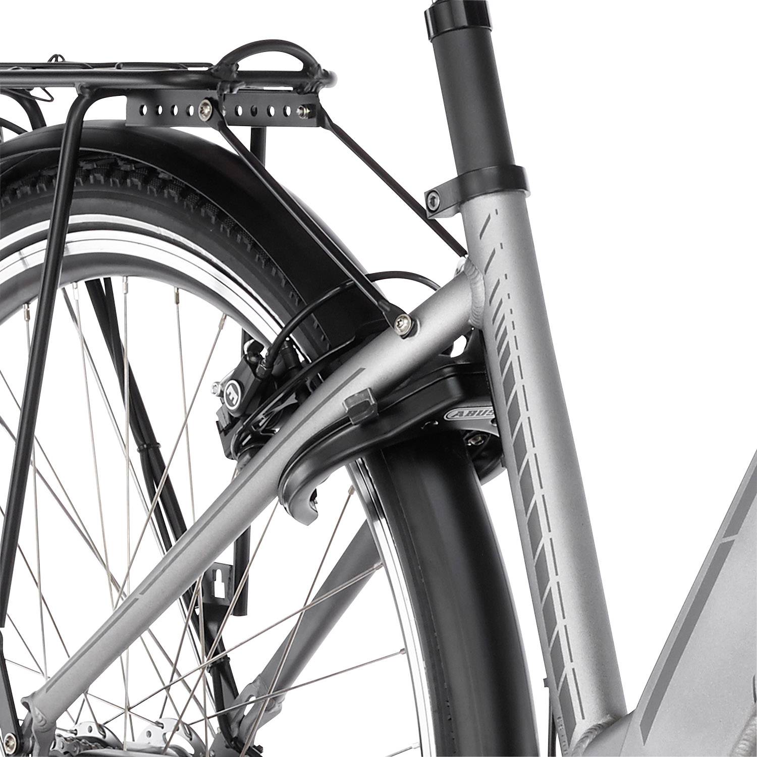 Fischer Fahrrad CITA 4.0i, 28", RH 4 E-Bike mit Trittantrieb Quarzgrau Li-Ion 48V 8.7Ah