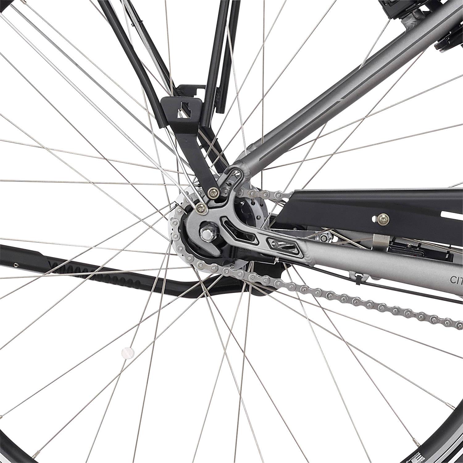 Fischer Fahrrad CITA 4.0i, 28", RH 4 E-Bike mit Trittantrieb Quarzgrau Li-Ion 48V 8.7Ah