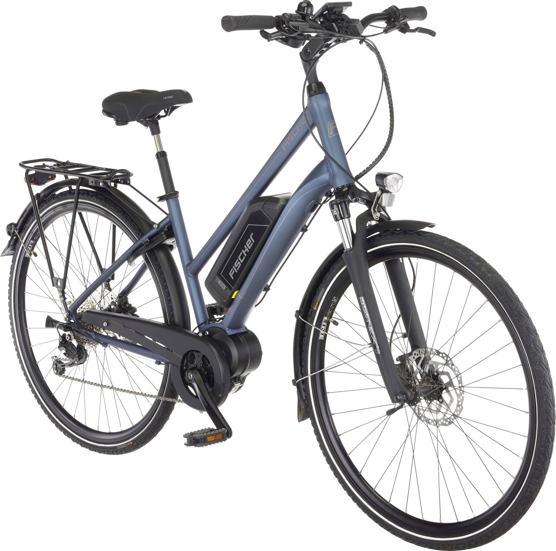 Fischer Fahrrad ETD 1820 E-Bike mit Trittantrieb Saphirblau Li-Ion 48V 8.8Ah