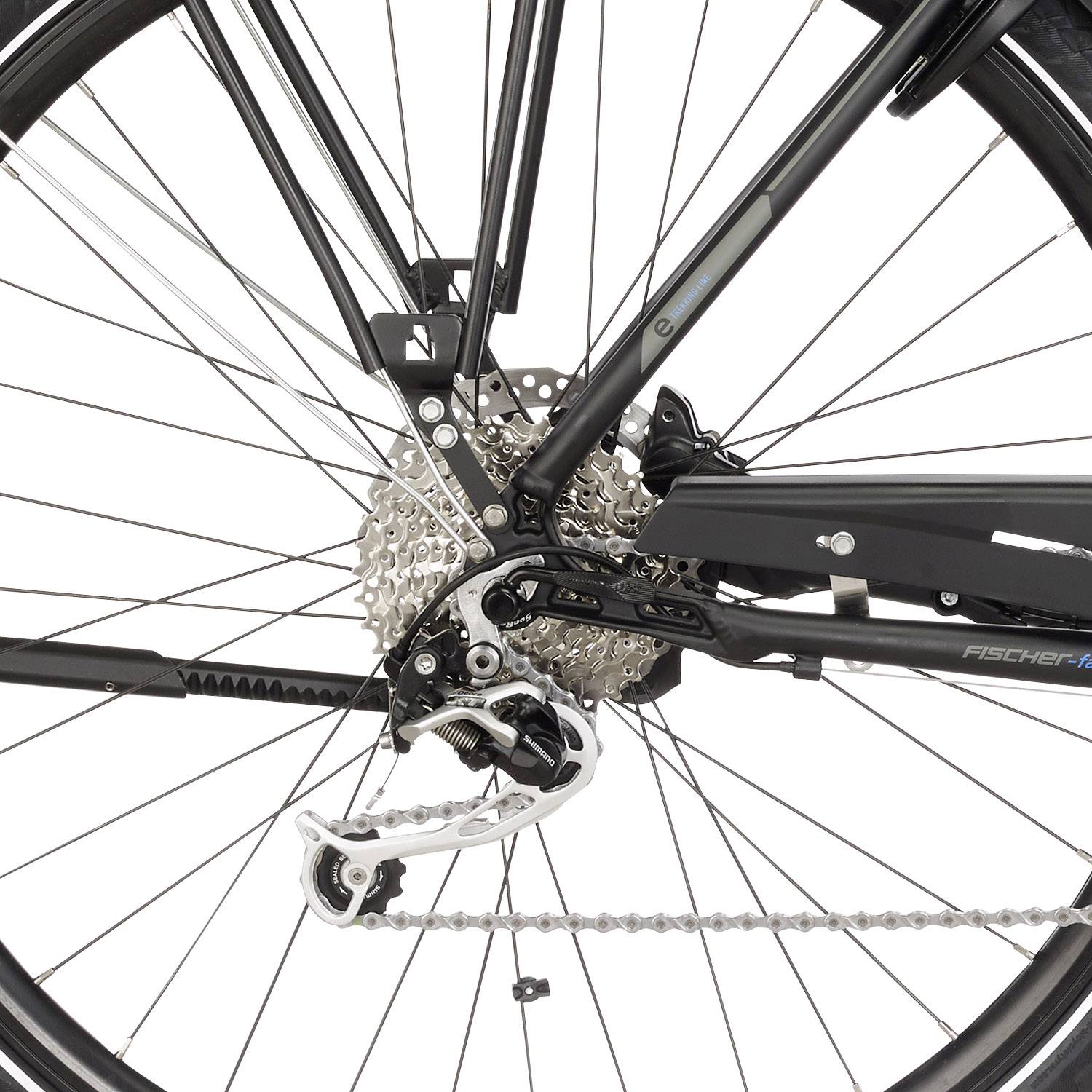 Fischer Fahrrad ETH 1861.1, RH 55cm E-Bike mit Trittantrieb Schwarz Li-Ion 48V 11.6Ah