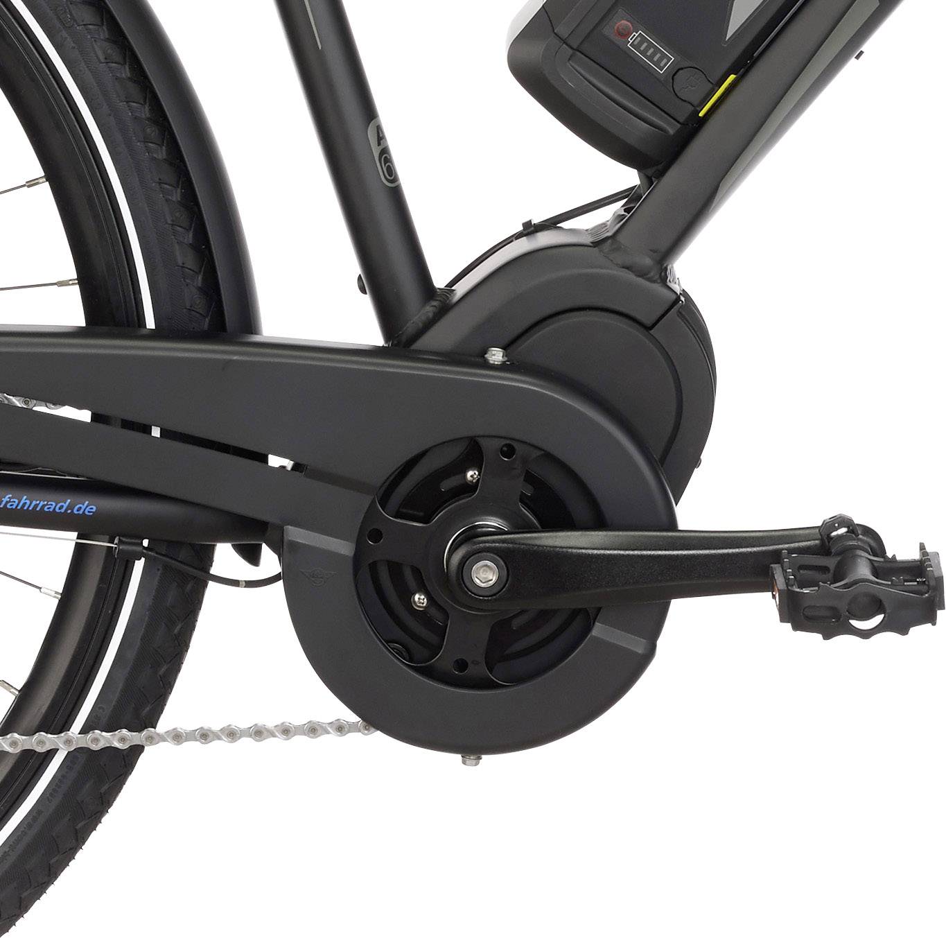 Fischer Fahrrad ETH 1861.1, RH 55cm E-Bike mit Trittantrieb Schwarz Li-Ion 48V 11.6Ah