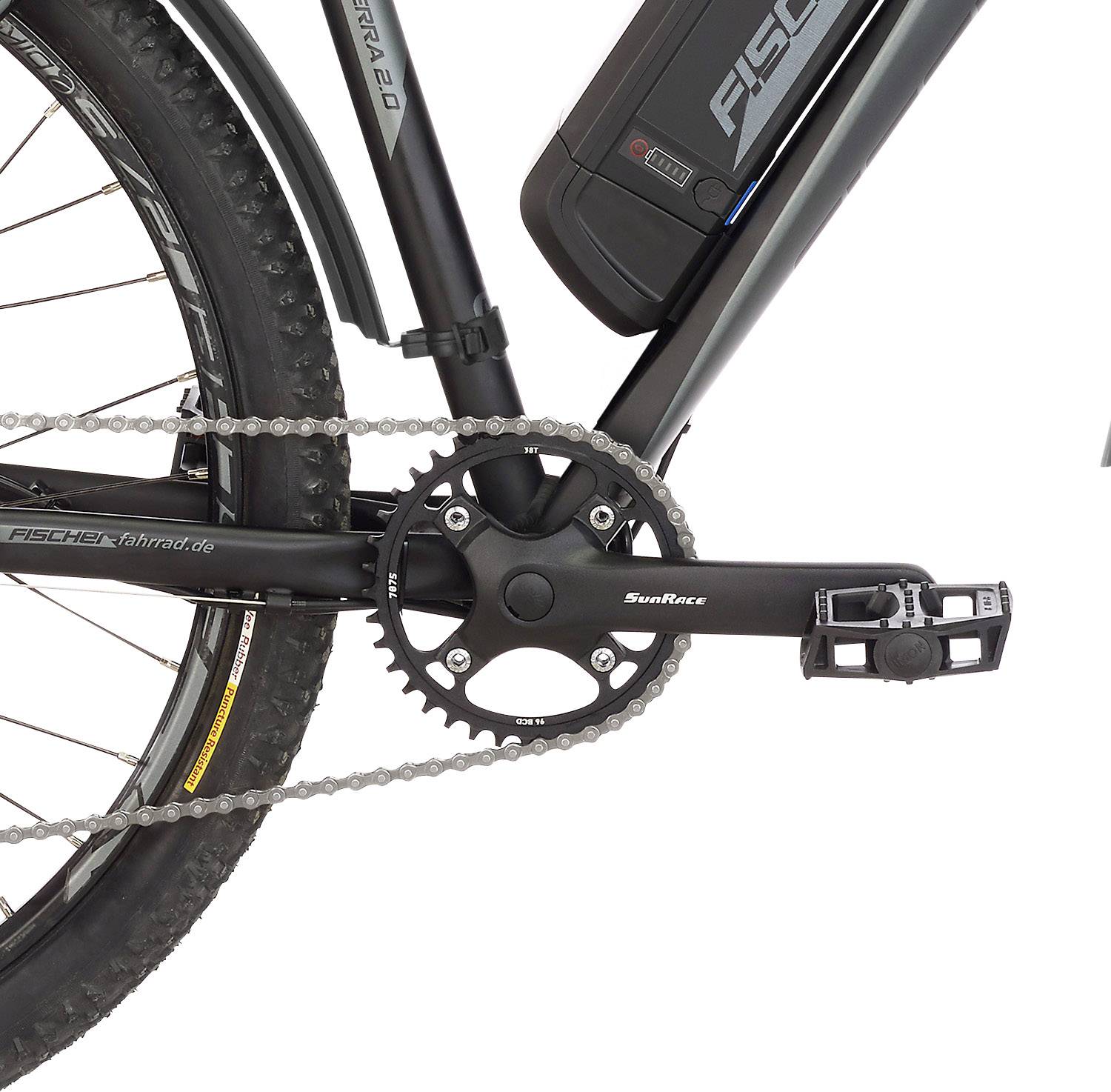 Fischer Fahrrad TERRA 2.0 E-Bike mit Trittantrieb Graphitschwarz Li-Ion 36V 11Ah