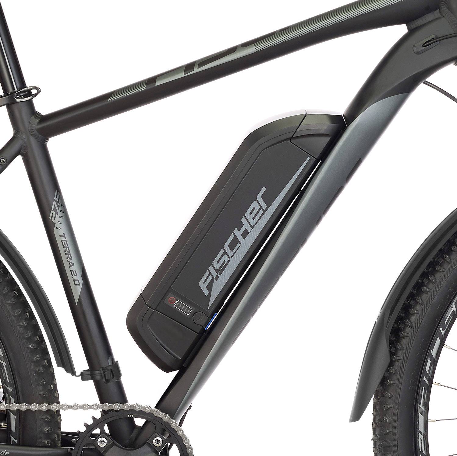 Fischer Fahrrad TERRA 2.0 E-Bike mit Trittantrieb Graphitschwarz Li-Ion 36V 11Ah