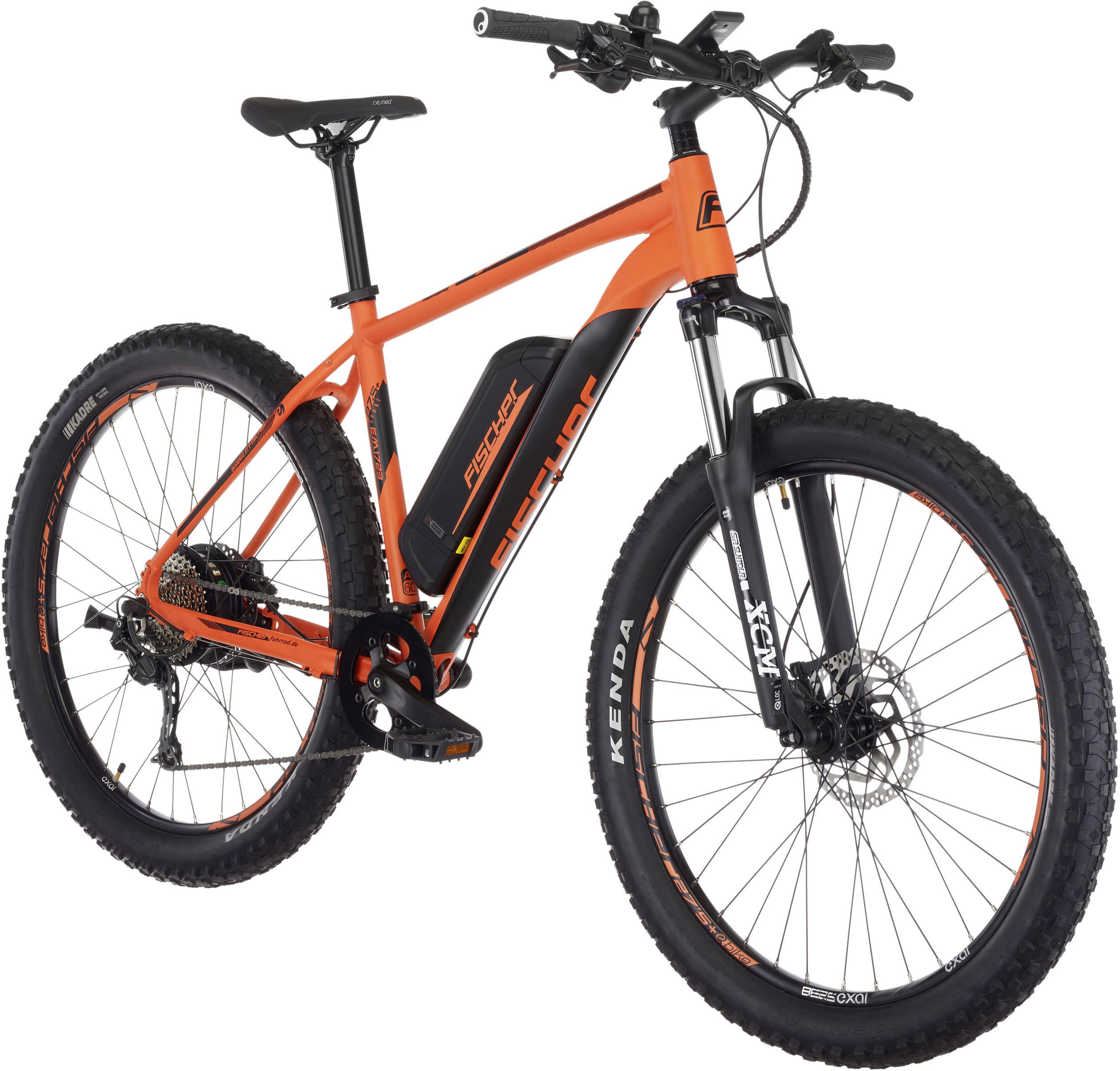 Fischer Fahrrad EM 1723 E-Bike mit Trittantrieb Signal-Orange Li-Ion 48V 11.6Ah