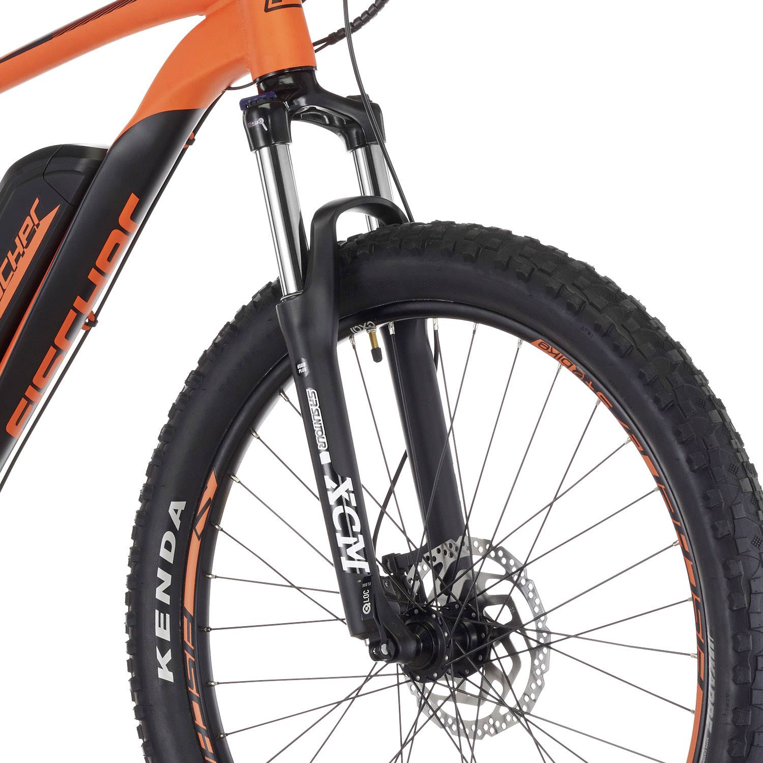 Fischer Fahrrad EM 1723 E-Bike mit Trittantrieb Signal-Orange Li-Ion 48V 11.6Ah
